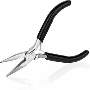 LUMINEX IMPEX LUB=113 <b>Long</b> <b>Nose</b> Stainless Steel Lightweight Smooth Work Jewelry Making Polishing Pliers for Bracelet Making DIY - Product Image 1