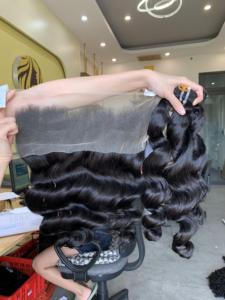 Mejor Precio Cabello Humano Remy Vietnamita 100% Ondulado Suelto y Voluminoso, Resistente a la Caída, Todos los Colores, Teñible, Longitud de 8-32 Pulgadas, Cabello Individual - Product Image 2