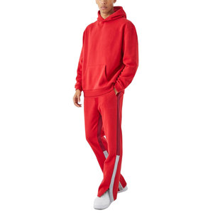 Ensemble de survêtement urbain premium pour homme, veste de sport contemporaine à fermeture éclair, pantalon de jogging slim, tenue de sport décontractée pour l'entraînement - Product Image 1