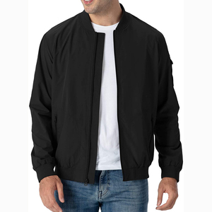 Blouson Bomber Homme en Satin Côtelé pour Jeunesse, Vêtement d'extérieur Décontracté en Tissu Tricoté Coupe Slim, Vente en Gros - Product Image 6