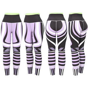 กางเกงเลกกิ้งโยคะขายส่งแบบกำหนดเองสำหรับผู้หญิง สีพื้น ความยาวเต็มตัว เอวสูง สำหรับออกกำลังกาย ฟิตเนส วิ่ง ระบายอากาศ แห้งเร็ว - Product Image 1