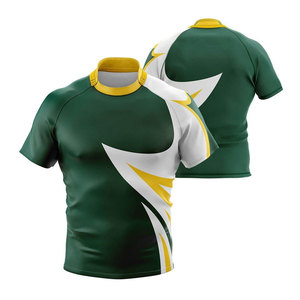 Jersey de Rugby de Última Moda, Fabricación Profesional, Transpirable, 100% Poliéster, Logotipo del Equipo Personalizado y Diseño Único - Product Image 1