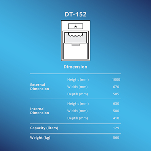 ตู้เซฟเชิงพาณิชย์ โครงสร้างเหล็กความปลอดภัยสูง รุ่น DT-152 - Product Image 2