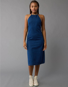 Ensembles de jupes en jean de haute qualité pour femmes, robes moulantes personnalisées avec logo brodé, robes décontractées sans manches, ensembles en jean pour femmes - Product Image 1