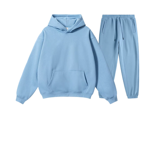 Survêtement de haute qualité, couleur unie, poids lourd, pull-over, survêtements simples, 500 GSM, 100% coton - Product Image 2