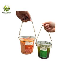 Portavasos Ecológico de Seagrass Estilo Bohemio, Portátil, Hecho a Mano, Natural, para Regalos Empresariales, Ecológico y Verde - Product Image 6