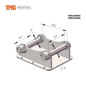 TMG-EFM48 da 48 \ "falciatrice Flail decespugliatore Mini a medie dimensioni escavatori e terne macchine forestali - Product Image 5