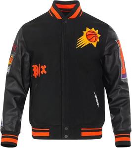 Chaqueta Bomber Varsity Personalizada al por Mayor, Cuerpo de Lana Premium, Mangas de Poliéster/Algodón, Bordado, Transpirable y Ecológico - Product Image 5