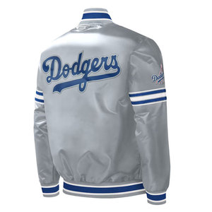 Veste universitaire de baseball en satin, style bomber, qualité supérieure, vêtement décontracté haut de gamme pour hommes et femmes - Product Image 3