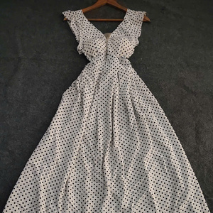 Vestido Maxi Elegante de Seda para Mujer, Diseño Sencillo con Patrón Liso, Manga Corta, Cintura Natural, Cómodo, Casual y Formal para Diversos Eventos - Product Image 4