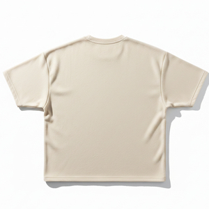 T-shirt vierge surdimensionné en coton et élasthanne respirant, coupe ample, unisexe, pour la gym et le sport, vente en gros - Product Image 2