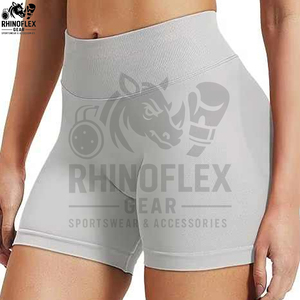 Pantalones Cortos Deportivos de Cintura Alta para Mujer, Shorts de Ciclismo, Sin Costuras, con Compresión Frontal, para Entrenamiento y Yoga - Product Image 2