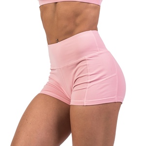 Women Shorts Running Gym Workout Short Custom logo Booty Biker Short Peach Swimming Gym Yoga Shorts for Women MADE BY HS 2027 - Product Image 1