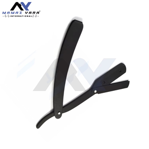 Navaja de Afeitar Profesional Plegable Recta para Barbería con Hojas Reemplazables, Herramienta de Afeitado de Grado Profesional para Hombres - Product Image 6