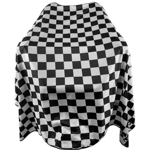 ผ้าคลุมตัดผมแบบกันน้ำสำหรับร้านตัดผม พร้อมปุ่มกระดุมปิด  ออกแบบลายพิมพ์โลโก้ร้านตัดผมตามสั่ง ผลิตจากโพลีเอสเตอร์ ขายส่ง - Product Image 6