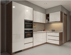 Durable Eco-Friendly Plywood MDF Particle Board Vietnam Modern Design <b>Wall</b> Mount Kitchen <b>Cabinets</b> for Apartment Use - Product Image 2