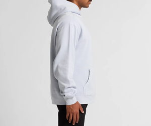 Sudadera con Capucha para Hombre, Color Gris Claro, Felpa de Algodón, Corte Regular, Informal, con Bolsillo Delantero y Estampado Serigrafiado - Product Image 3