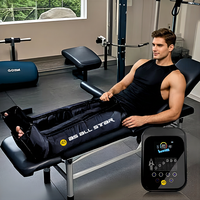 Masseur pour pieds et jambes, bottes à compression d'air à 6 chambres pour athlètes, certifié OEM ODM CE AS ALL STAR
