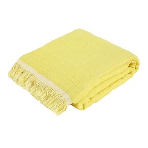 Vente en gros de serviette de bain turque légère tissée 4 couches de tissu de mousseline serviette de plage douce broderie personnalisée Logo Pestemal - Product Image 1