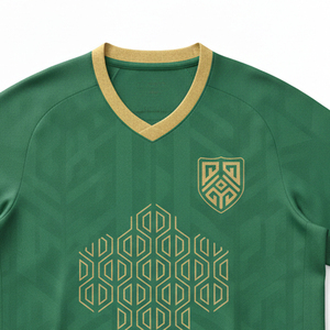 Ensemble de maillots de football Dry Fit imprimés par transfert thermique, personnalisables avec nom et lettres d'équipe, kits d'uniformes de football en gros, haute élasticité pour équipes - Product Image 6