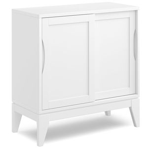 Harper <b>White</b> Low <b>Storage</b> <b>Cabinet</b> for Living Room - Product Image 1