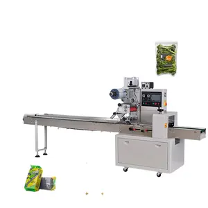 Lage Kosten Fabriek Prijs Hoge Snelheid Automatische Kleine Mini Automatische Flow Pack Horizontale Roterende Voedsel Kussen Verpakkingsmachine