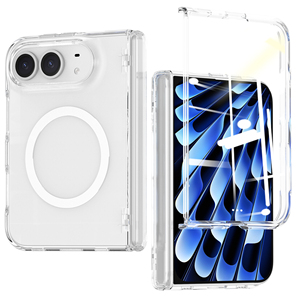 Étui de téléphone portable pliable magnétique Duo pour iPhone en polycarbonate avec charnière - Product Image 1