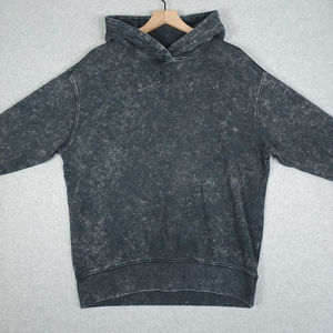 Sweat à capuche unisexe en molleton français de haute qualité, coupe classique, pour l'hiver, impression et broderie personnalisées, lavage à l'acide, 100% coton - Product Image 2