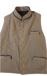 Gilet pour homme style historique, doublé polaire, à boutons, reproduction américaine - Product Image 6