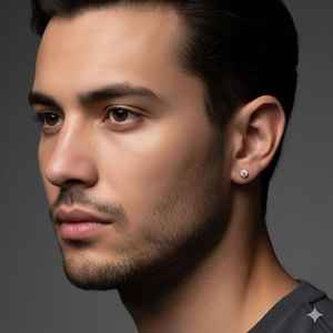 Boucles d'oreilles clous en diamant rond CVD cultivé en laboratoire, classiques solitaires, en or massif 10 carats, cadeau idéal pour mariage ou promesse - Product Image 5