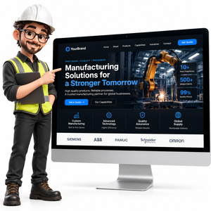Diseño de Sitio Web para Fabricantes B2B con Credibilidad Industrial, Generación de Leads y Estructura Preparada para IA para el Crecimiento Digital - Product Image 1