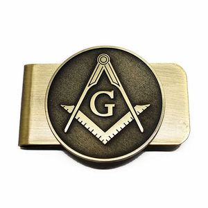 Insignia Masónica de Metal Dorado con Logotipo Personalizado Medieval, Insignias Masónicas Internacionales Regales, Servicio OEM - Product Image 3