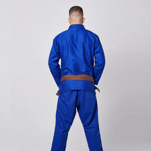 Uniforme de Judo Azul para Hombre, 100% Algodón, Transpirable, Ligero, 160g, Ajuste Personalizado, Ropa de Artes Marciales para Adultos - Product Image 3