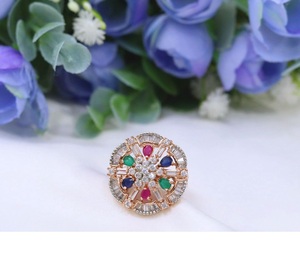 Gorgeous High Quality Gold Silver Plated Real Kundan <b>Adjustable</b> <b>Ring</b> For Function And Wedding Wear Collection For Women - Product Image 2