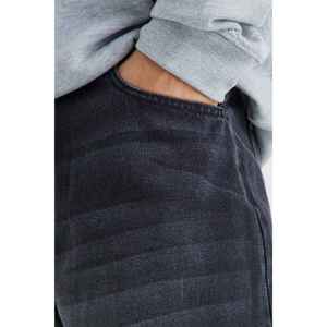 Jean en denim délavé vintage 100% coton respirant tissé taille haute décontracté avec poches et logo personnalisé sur le devant – Meilleure vente - Product Image 5
