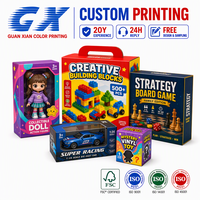 Boîte d'emballage personnalisée pour jouets, boîte pour voitures miniatures avec impression, boîte de jeu avec fenêtre et carton de présentation pour figurines d'action en gros
