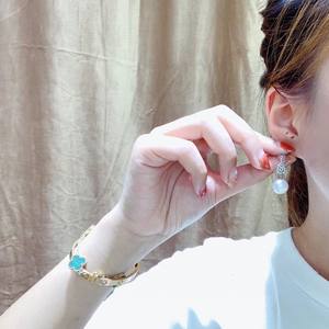 10-11mm 925 Silver Spring/Summer New True <b>Pearl</b> <b>Earrings</b> Versatile Fashion Style with Natural Gold <b>Pearl</b> Commuter Ideal - Product Image 3