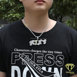 สร้อยคอจี้ประดับเพชรเทียมชุบทองหรูหรา พร้อมสายสร้อยคิวบา ดีไซน์เปล่งประกาย สำหรับผู้หญิง - Product Image 4