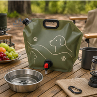 Pochette de camping personnalisée avec bec verseur et poignée pour recharge de liquides – Idéale pour l'extérieur