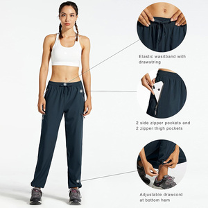 Pantalon de randonnée pour femme de haute qualité, séchage rapide, taille élastique, poches zippées, coupe classique, toutes saisons, vêtements d'extérieur - Product Image 3
