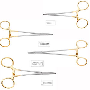 Ensemble de porte-aiguilles pour gaucher en acier inoxydable de qualité supérieure, base de la chirurgie, général de la chirurgie - Product Image 1