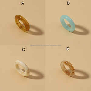 Anillos de Boda de Resina Personalizados de Estilo Europeo Americano, Diseño Clásico, Colores Mixtos, Alta Calidad, Anillos de Moda IGI - Product Image 4