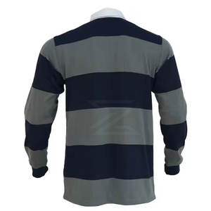 Haut de sport décontracté à manches longues en coton pour homme, chemise de rugby, col classique, manches longues, coton doux, tenue confortable - Product Image 6