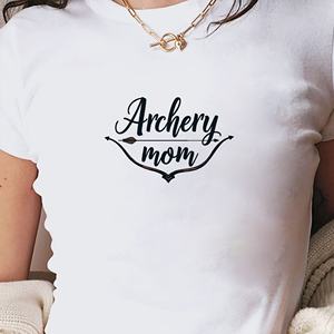 T-shirt court mode femme tir à l'arc maman - Product Image 3