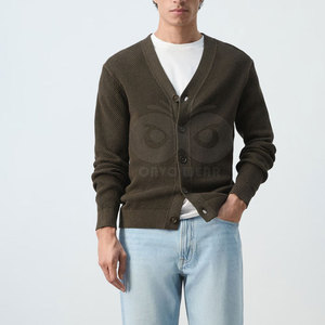 Men's Casual <b>Cardigan</b> <b>Sweater</b> Premium Knit Fabric Button Closure Long Sleeve Comfortable Fashion Knitwear For Wholesale - Product Image 2