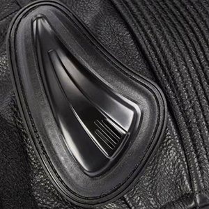 Pantalon en cuir noir SPAWRTS SPORTS SS-MP-800 pour homme, moto, motocross, course automobile, protection respirante avec fermeture éclair, sans manches - Product Image 5