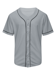 Maillot de baseball personnalisé en gros, imprimé sérigraphié, respirant, été, grande taille, unisexe, broderie 3D, motif cœur - Product Image 5