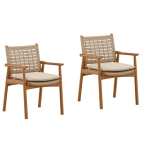 เก้าอี้ไม้มินิมอลพร้อมเบาะทอมือและโครงน้ำหนักเบา เก้าอี้ดีไซน์ทันสมัยสำหรับร้านกาแฟ ร้านอาหาร และการตกแต่งภายในธุรกิจบริการ - Product Image 2