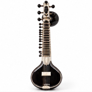 Sitar Acústico Tradicional Indio con 7 Cuerdas Principales y 9 Cuerdas Simpáticas para Práctica de Música Clásica y Conciertos - Product Image 2