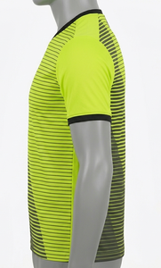 Polo de football de qualité supérieure en sublimation avec col et brassard en maille plate, 100 % polyester jacquard 150 g/m² - Product Image 5